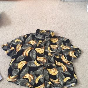 Forever 21 Hawaiian Banana Crop Top